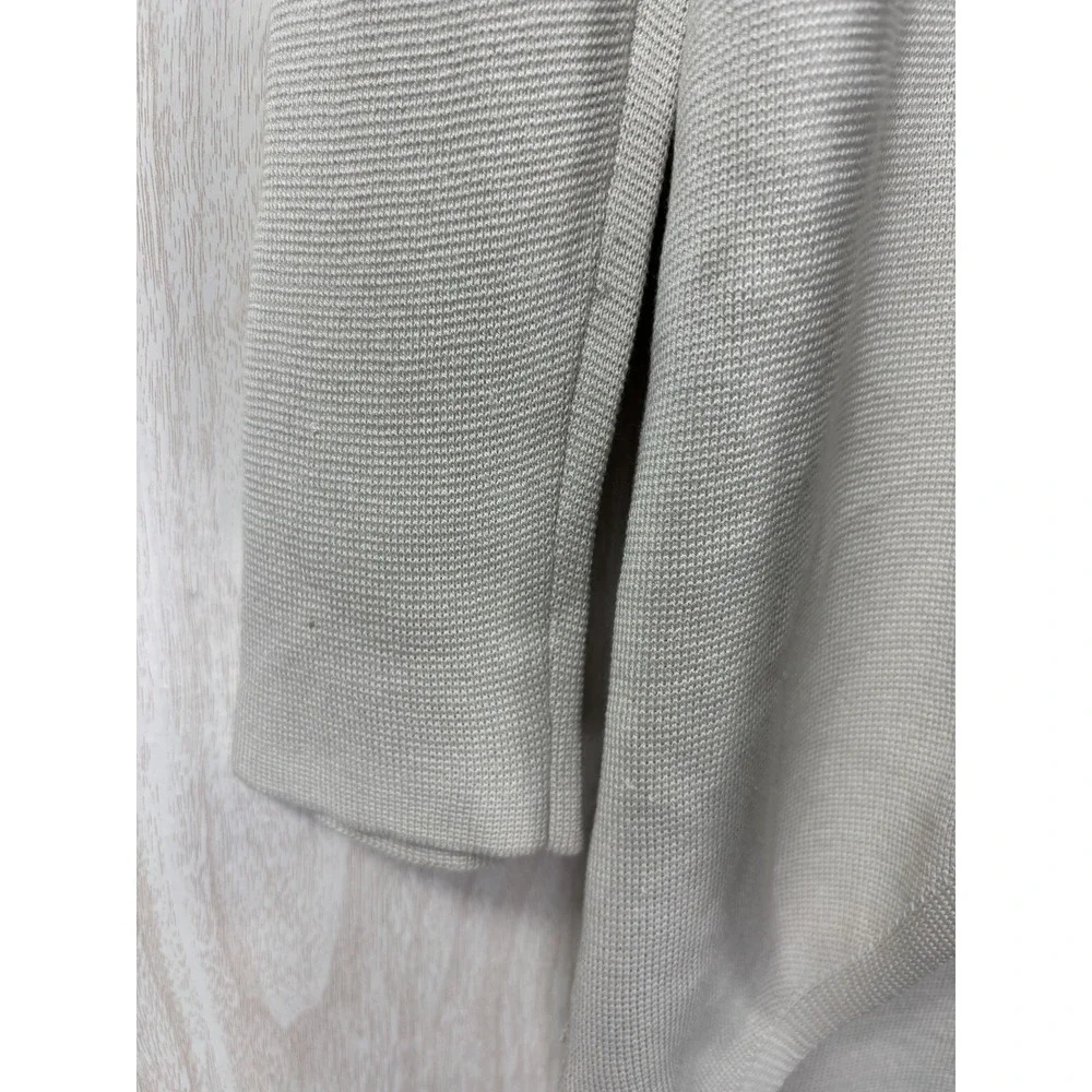 Eileen‎ Fisher Womens XS Bone Silk Organic Cotton Cardigan Open Front Minimalist